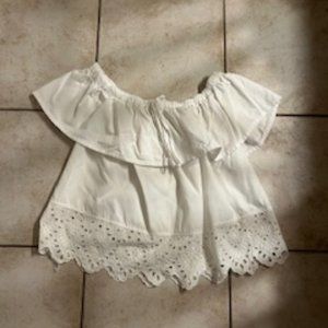 Madewell blouse, white, size M